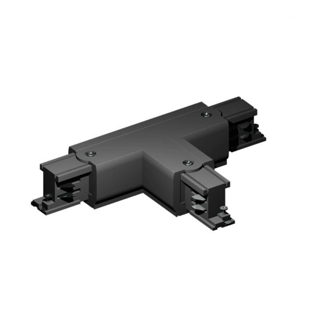 Σύνδεσμος Τ Τριφασικής Ράγας 4 Καλωδίων Μαύρο Spotlight