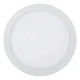 Στρογγυλό LED Panel Slim Downlight 12W SMD Λευκό Σώμα Ουδέτερο Λευκό 4000Κ SpotLight