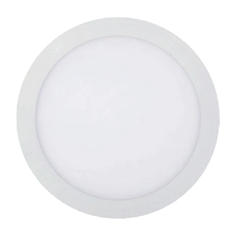 Στρογγυλό LED Panel Slim Downlight 15W SMD Λευκό Σώμα Ουδέτερο Λευκό 4000Κ SpotLight