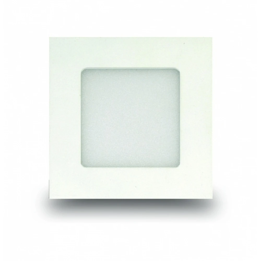 Τετράγωνο LED Panel Slim 3W SMD Ουδέτερο Λευκό 4000Κ SpotLight