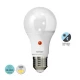 LED SMD Λάμπα E27 A60 10W Με Αισθητήρα Ημέρας-Νύχτας Από Πλαστικό 300° 230V Θερμό 3000K Spotlight