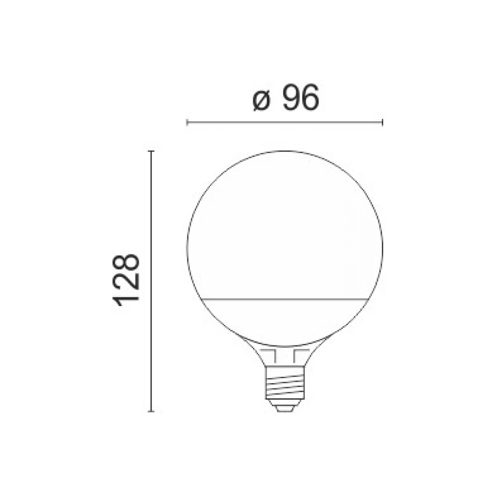 SMART LED SMD Λάμπα Από Πλαστικό E27 G95 Μπάλα 10W 270° 230V Με 4 Dimming Επίπεδα Θερμό Λευκό 3000Κ Spotlight