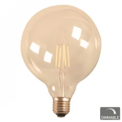 LED Λάμπα Filament G125 Ε27 7W 230V Dimmable SpotLight