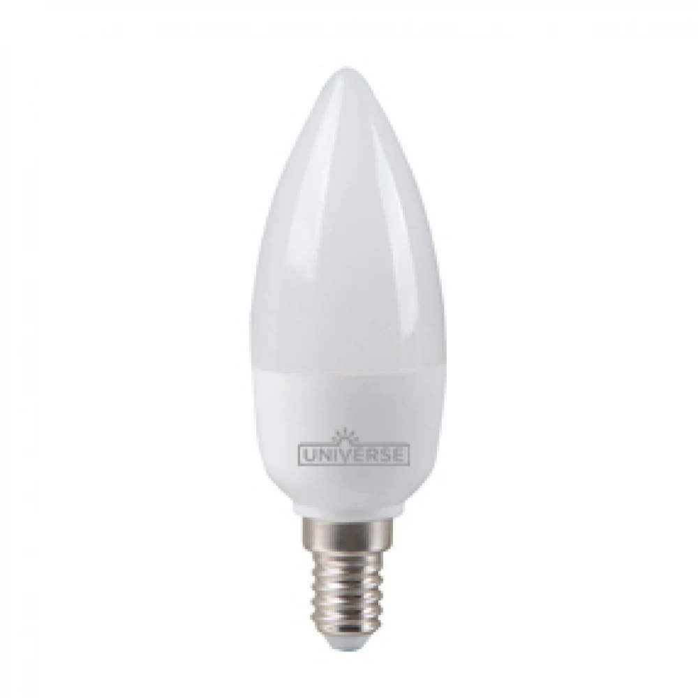 LED Λάμπα E14 Κερί 5W 180º 230V Θερμό Λευκό 3000K Universe