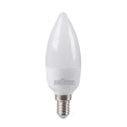 LED Λάμπα E14 Κερί 7W 180º 230V Ουδέτερο Λευκό 4000Κ Universe