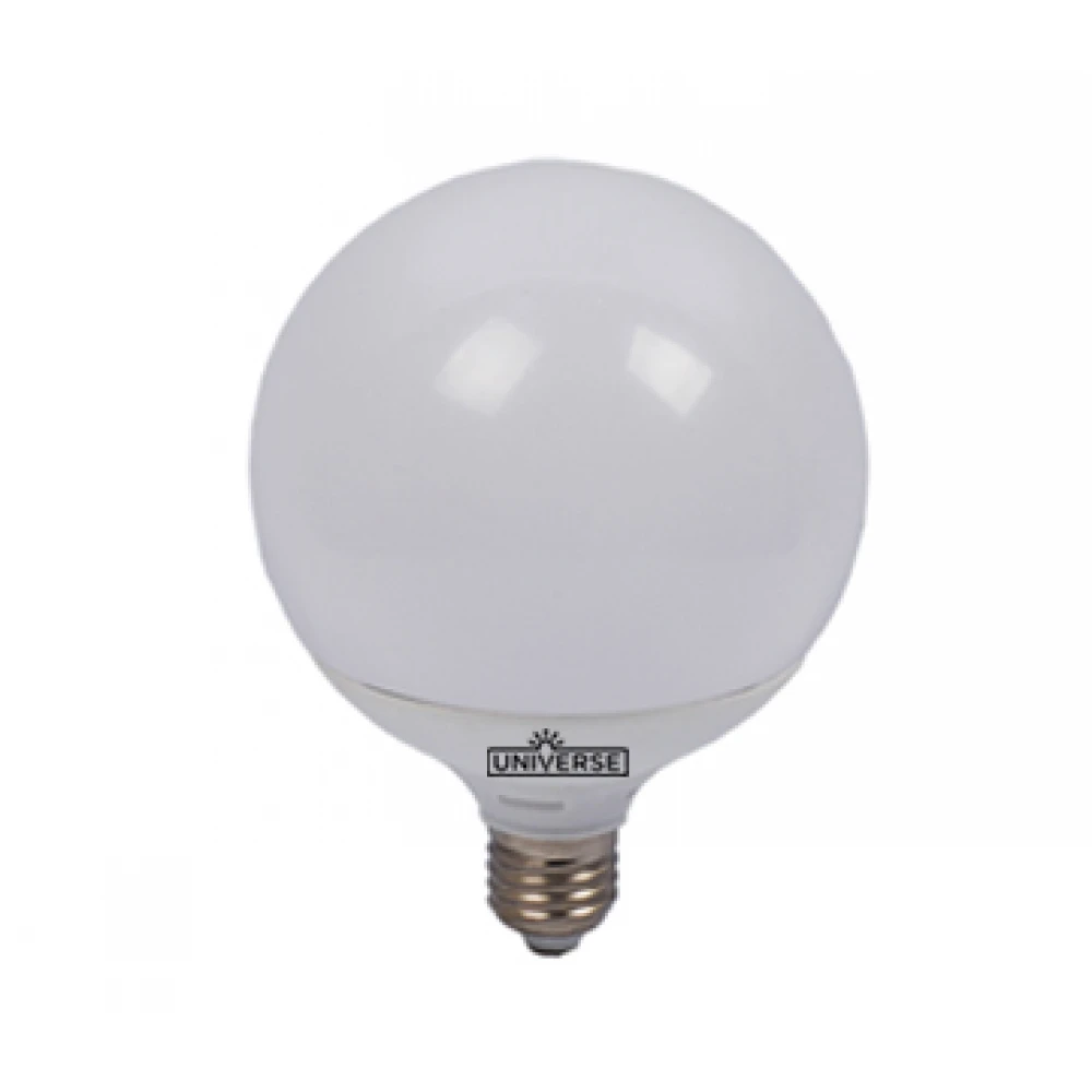 LED Λάμπα E27 G120 Μπάλα 15W GLOBE Θερμό 3000K Universe
