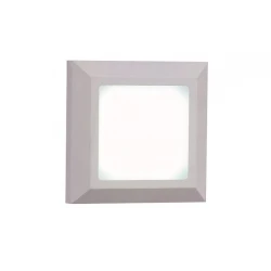 LED Τετράγωνη Απλίκα Λευκή Slim 230V IP65 5W Θερμό Λευκό Seaside Universe 