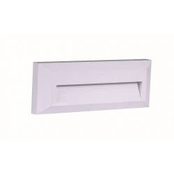 LED Ορθογώνια Απλίκα Λευκή Slim 230V IP65 3W Θερμό Λευκό Seaside Universe 