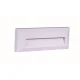 LED Ορθογώνια Απλίκα Λευκή Slim 230V IP65 3W Θερμό Λευκό Seaside Universe 