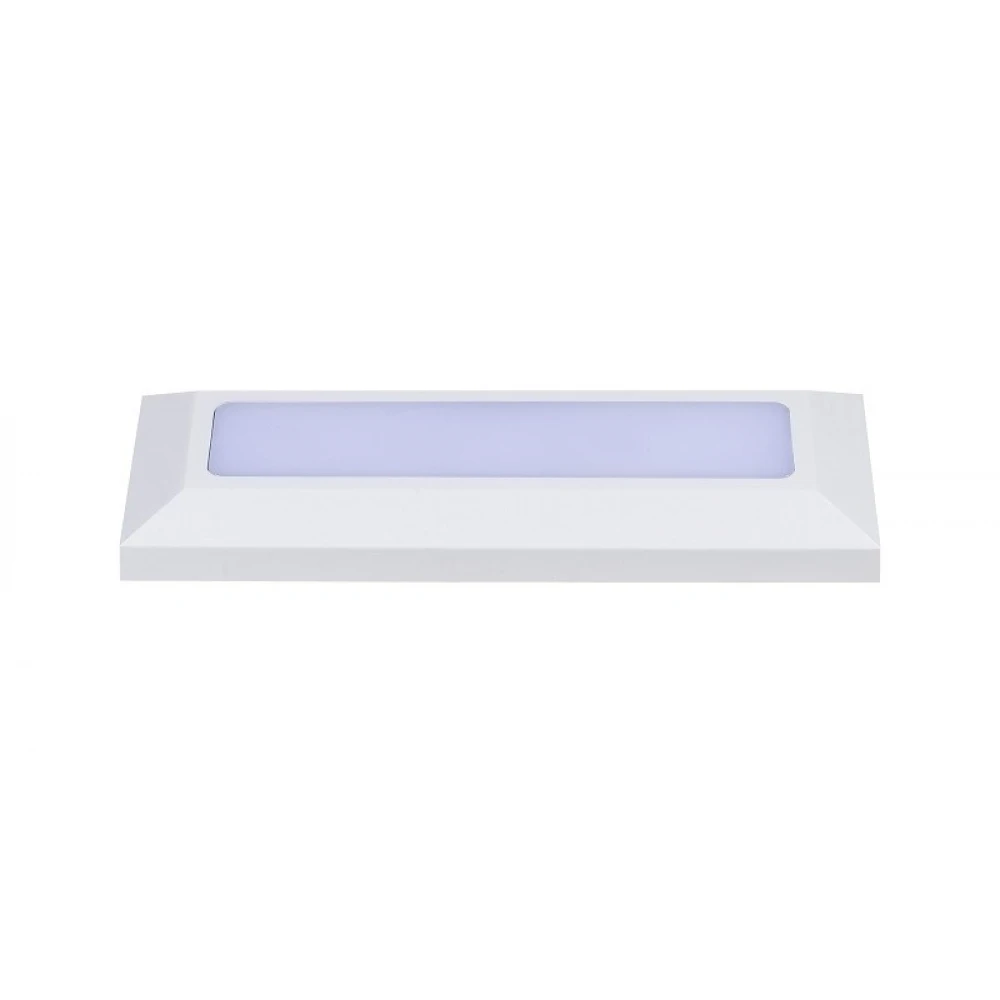 LED Ορθογώνια Απλίκα Λευκή Slim 230V IP65 5W Θερμό Λευκό Seaside Universe 
