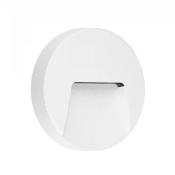 LED Στρογγυλή Απλίκα Λευκή Slim 230V IP65 3W Θερμό Λευκό Seaside Universe 