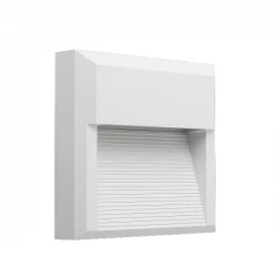 LED Τετράγωνη Απλίκα Λευκή Slim 230V IP65 8W Θερμό Λευκό Seaside Universe 