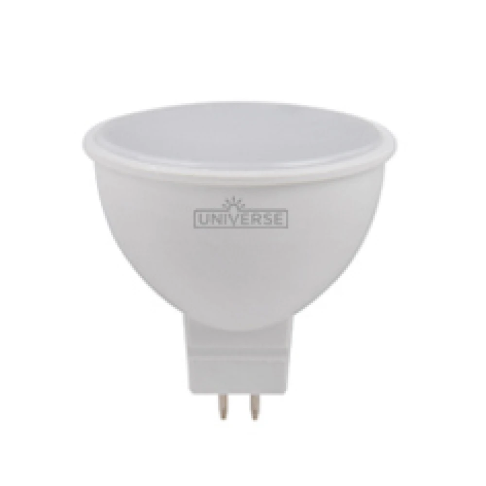 LED Λαμπτήρας Σποτ 6W MR16 LED GU5.3 12V FROST Ουδέτερο Λευκό 4000Κ Universe