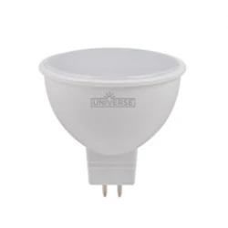 LED Λαμπτήρας Σποτ 6W MR16 LED GU5.3 12V FROST Ουδέτερο Λευκό 4000Κ Universe