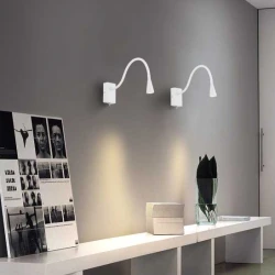 LED Φωτιστικό Απλίκα Με Διακόπτη Σε Λευκό Χρώμα KOKKO VIOKEF