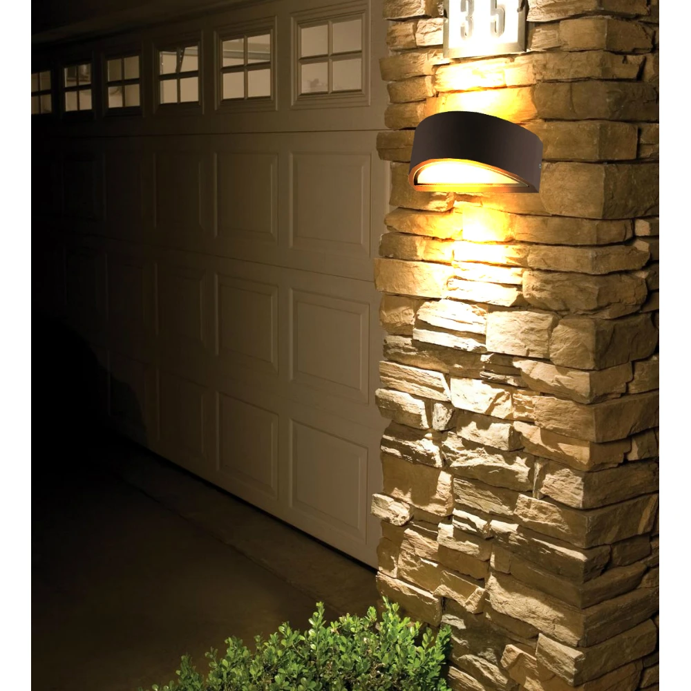 Εξωτερικό Φωτιστικό Απλίκα Αλουμινίου Με Σκιάδιο Από Γυαλί Σε Καφέ CFL E27 IP44 Rhodes VIOKEF