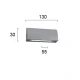 Εξωτερικού Χώρου Απλίκα Αλουμινίου H:130x30 LED IP54 TECH VIOKEF