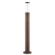 Εξωτερικό Κολωνάκι Αλουμινίου Με Σκιάδιο Από Γυαλί H750 Σε Καφέ Χρώμα 1xE27 CAVO VIOKEF