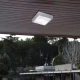 Εξωτερική Τετράγωνη Πλαφονιέρα Αλουμινίου Ασημί Με Σκιάδιο PC L:270x270 2XE27 Σε Ασημί Χρώμα LEROS VIOKEF