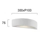 Φωτιστικό Γύψινη Απλίκα Dana Ceramic E14 VIOKEF
