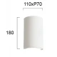 Φωτιστικό Γύψινη Απλίκα Κύλινδρος W:110 CERAMIC Cylinder G9 VIOKEF