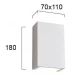 Φωτιστικό Γύψινη Απλίκα Κύβος W:110 Ceramic G9 VIOKEF