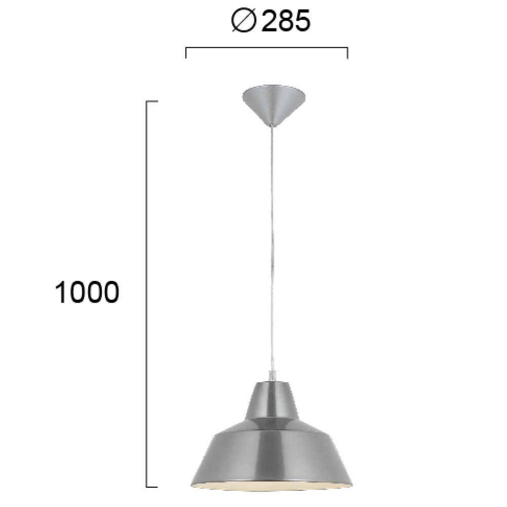 Μονόφωτο Μεταλλικό Κρεμαστό Φωτιστικό Σε Χάλκινο Χρώμα Glen E27 VIOKEF