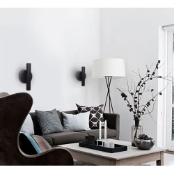 Φωτιστικό Επιτοίχιο Σπότ Σε Μαύρο Χρώμα Duct 2xLED VIOKEF