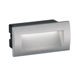 LED Εξωτερικό Χωνευτό Επιτοίχιο Φωτιστικό 3W Αλουμινίου Σε Δύο Χρώματα Riva 140x70 VIOKEF 