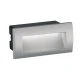 LED Εξωτερικό Χωνευτό Επιτοίχιο Φωτιστικό 4W Αλουμινίου Σε Γκρι Χρώμα Riva 140x70 VIOKEF 