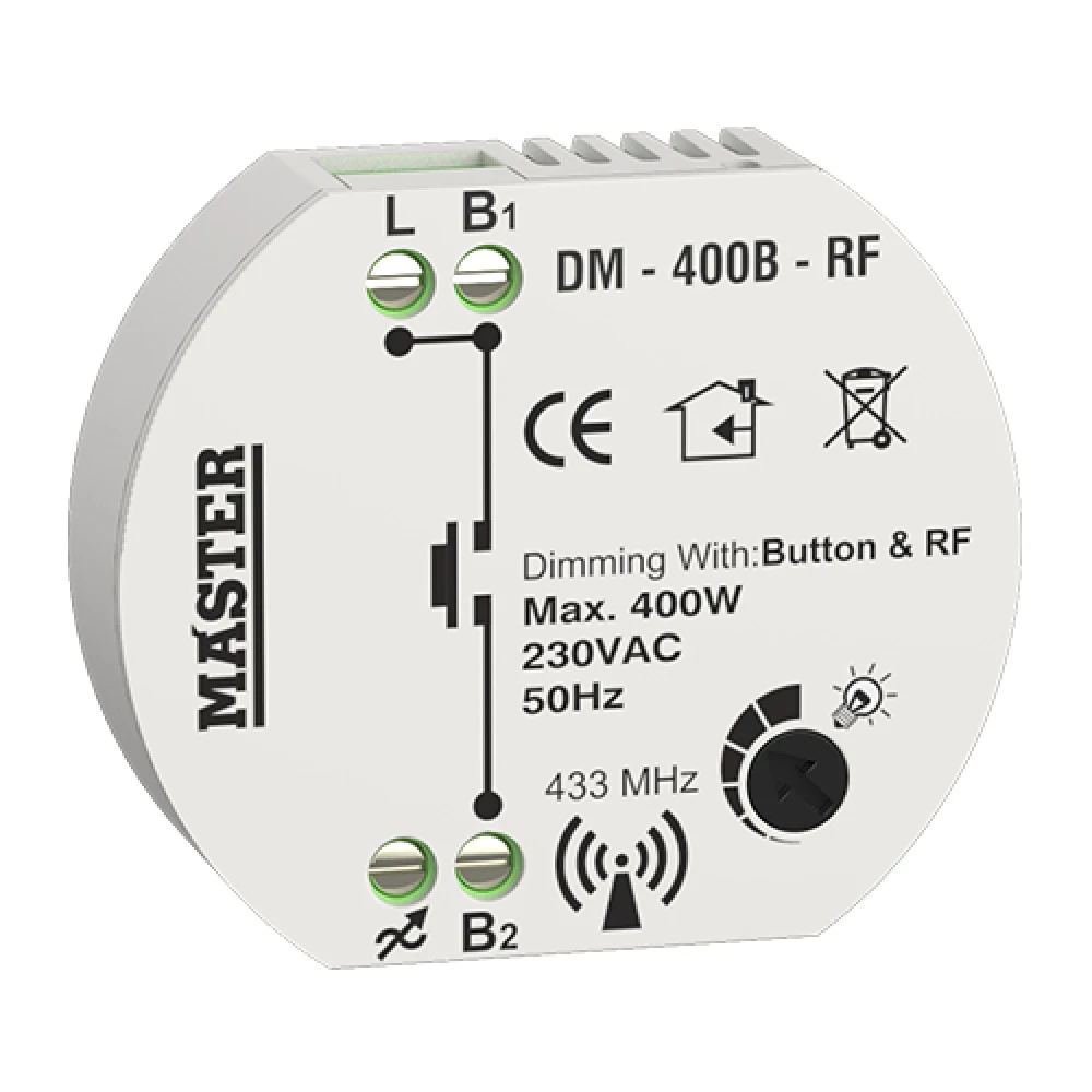 MASTER DIMMER KYTIOY 400W LED (ΤΗΛΕΧΕΙΡΙΣΜΟΣ BUTTON & RF) DM-400B-RF