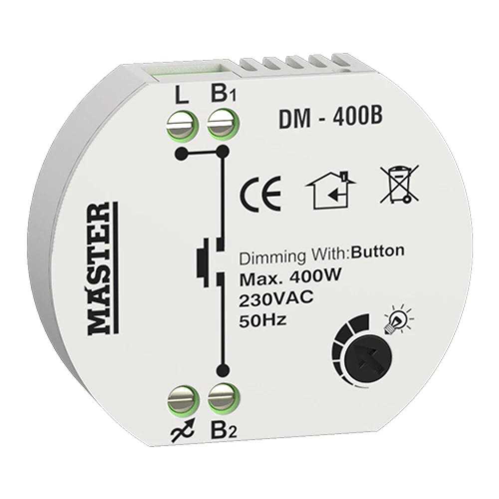 DIMMER ΚΥΤΙΟΥ 400W LED (ΤΗΛΕΧΕΙΡΙΣΜΟΣ BUTTON) DM-400B