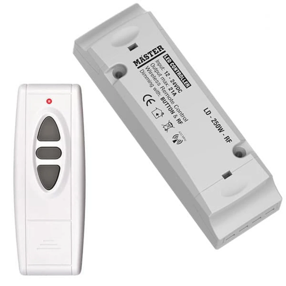 Ασύρματο τηλεχειριστήριο RF 433MHz συμβατό με τα MASTER led controller & dimmer MASTER RF-CTRL