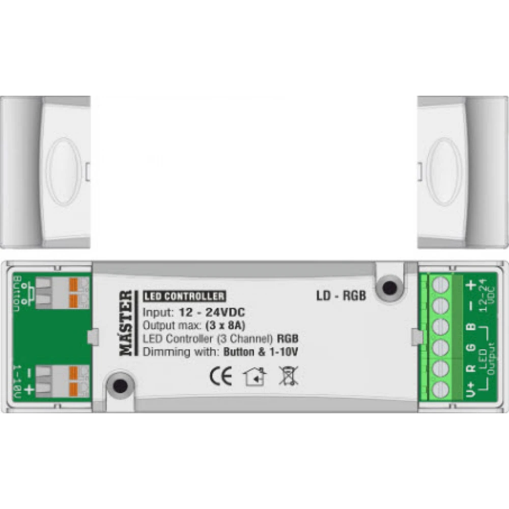 LD-RGB LED CONTROLLER (BUTTON & 1-10V) 3_ Channel RGB