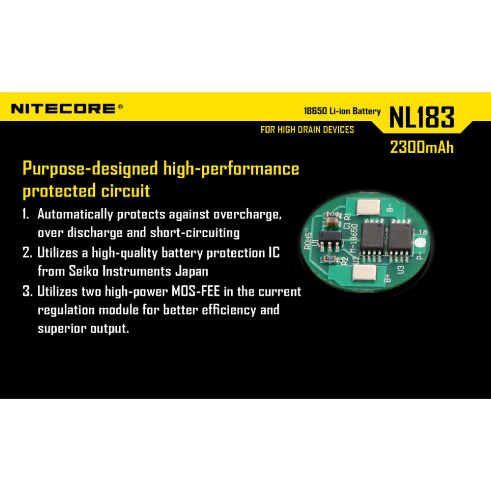 Μπαταρία NITECORE 18650 / 2300mAh NL1823