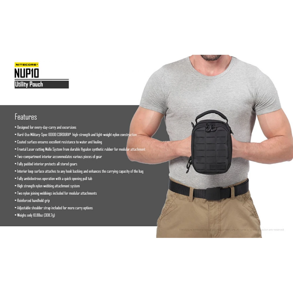Τσαντάκι Από Nylon CORDURA Nitcore Tactical Pounch NUP10 Nitecore