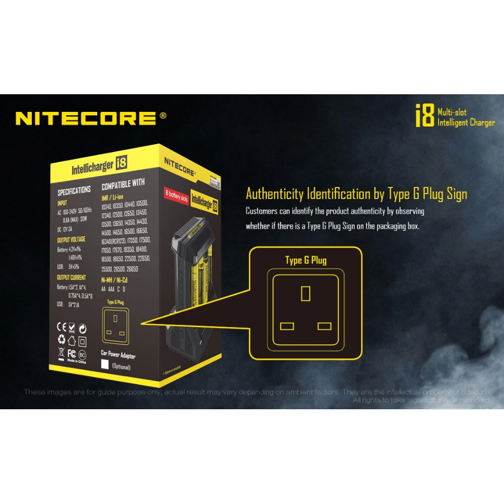 ΦΟΡΤΙΣΤΗΣ i8, Οχτώ Θέσεων NITECORE