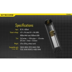 Φορτιστής NITECORE F1, μίας θέσης + flex bank