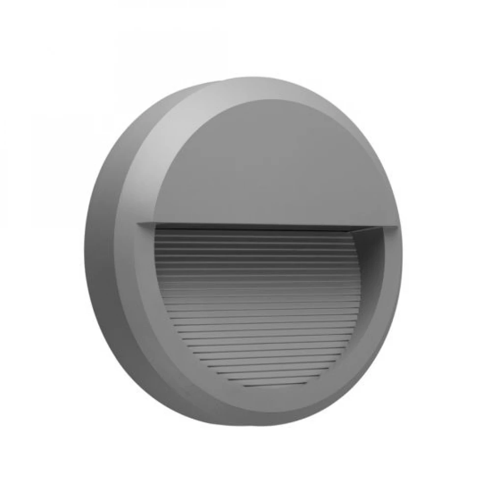 Led SLIM Επίτοιχα 8W 230V IP65 Σε Γκρι Αποχρώση ACA