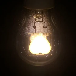 Λαμπτήρας Led 2W E27 A60 Με Filament Σε Σχήμα Καρδιάς Diolamp