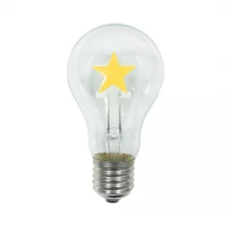 Λαμπτήρας Led 2W E27 A60 Με Filament Σε Σχήμα Αστεριού Diolamp