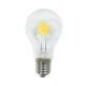Λαμπτήρας Led 2W E27 A60 Με Filament Σε Σχήμα Αστεριού Diolamp