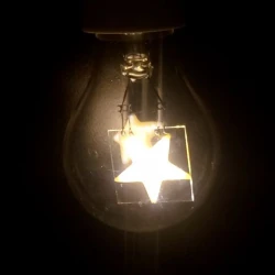 Λαμπτήρας Led 2W E27 A60 Με Filament Σε Σχήμα Αστεριού Diolamp