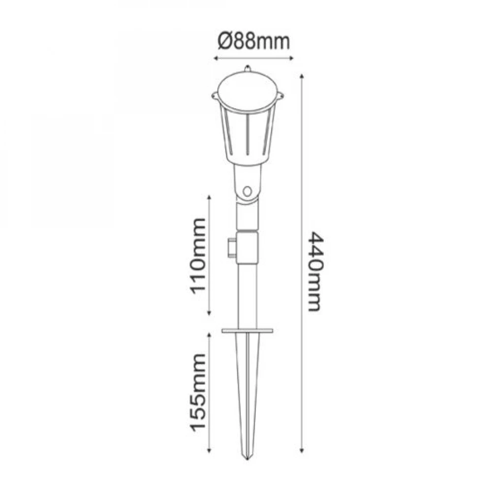 LED SMD Φωτιστικό Κήπου Λευκό IP54 230V ACA