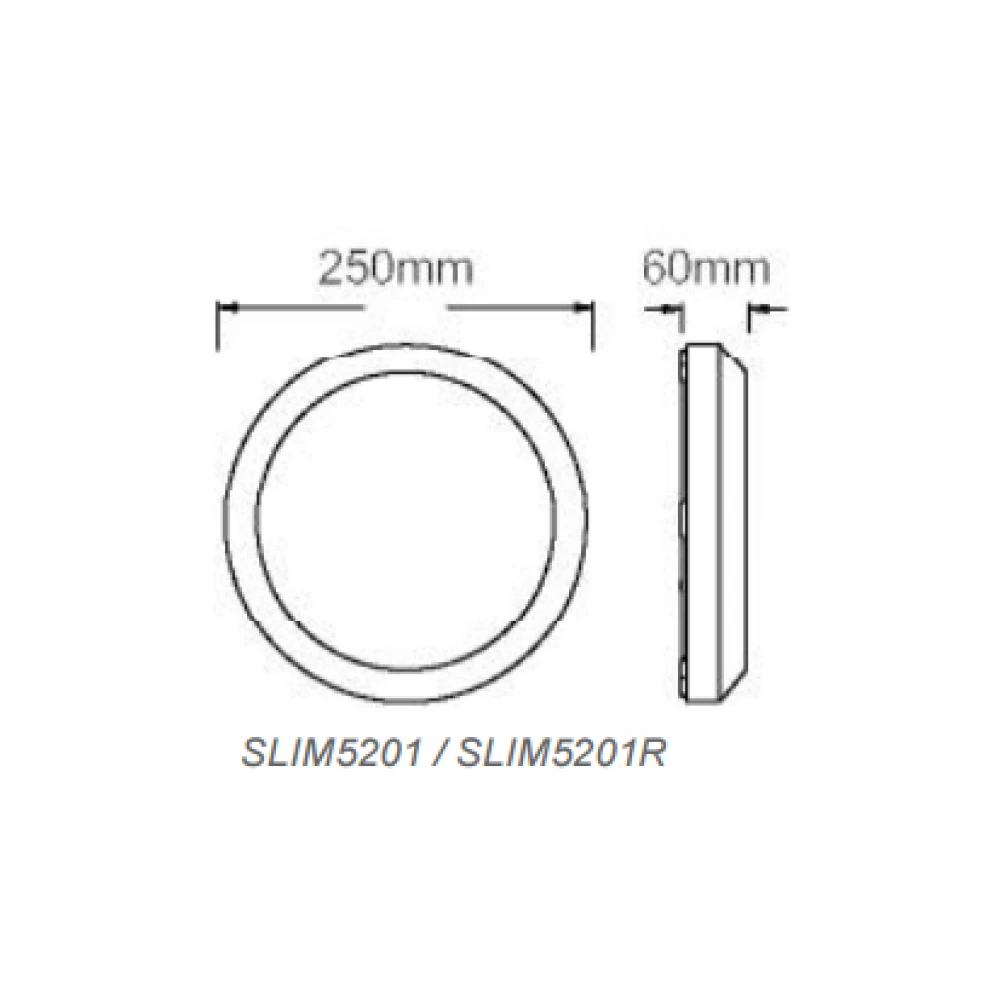 Led SLIM Επίτοιχα 13W 230V IP65 Σε Γκρι Αποχρώση ACA