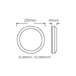 Led SLIM Επίτοιχα 13W 230V IP65 Σε Γκρι Αποχρώση ACA