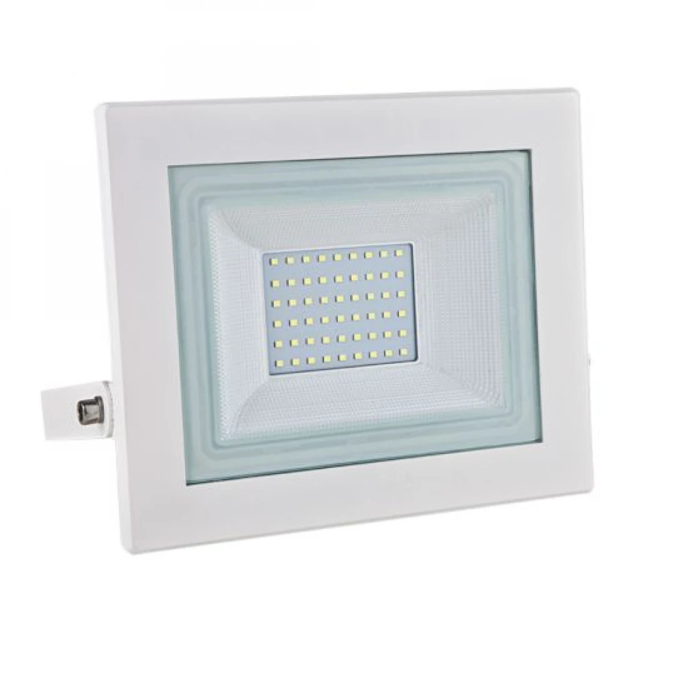 Αδιάβροχος 50W LED SMD Προβολέας Από Χυτό Αλουμινίου Σε Λευκό "X" IP66 230V ACA