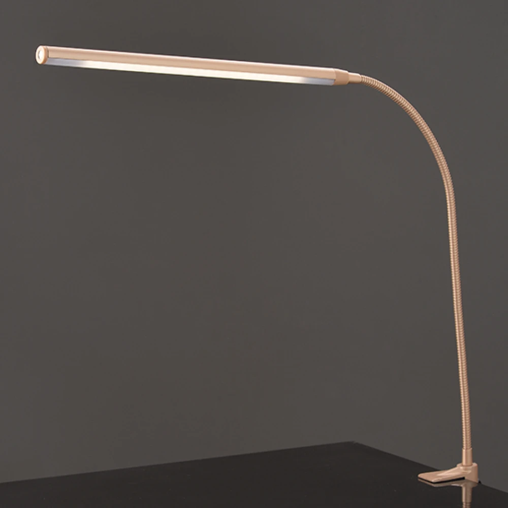Led Επιτραπέζιο Φωτιστικό Γραφείου 5W Αφής Και Dimming Σκούρο Χρυσό ACA