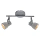 Μεταλλικό Φωτιστικό Σποτ Με Λεπτομέρειες Από Τσιμέντο 2xGU10 ACA