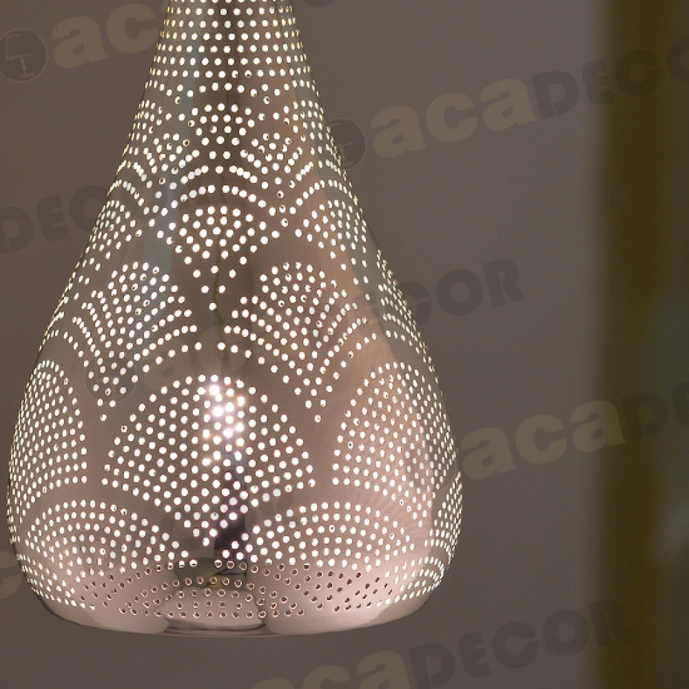 Φωτιστικό Οροφής Μεταλλικό Διάτρητο Ορείχαλκος 1xE27 PLEIADES Aca